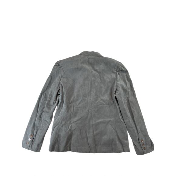 Abe Schrader Vintage 70s Gray Ultra Suede Blazer Jacket Size 8 Women’s ILGWU - Picture 2 of 10